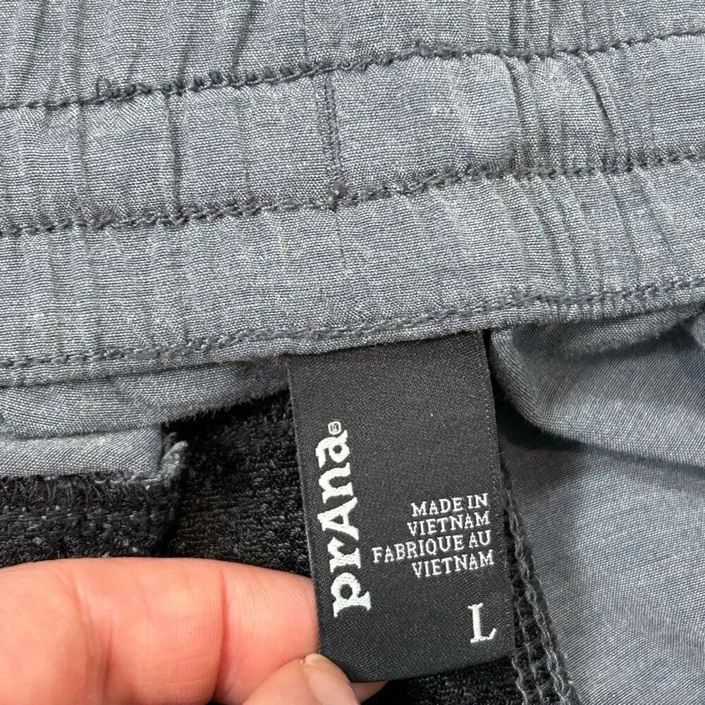 Prana Joggers Pants Large Men’s West Edge Stretch Blue Gray Organic Cotton Blend